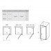 RAVAK 03G70101Z1 Душевые двери PDOP 1- 90 Белый / Белый TRANSPARENT
