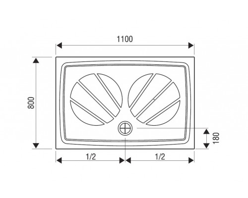 RAVAK XA03D401010 Поддон GIGANT PRO 110x80