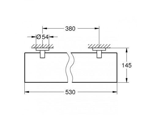GROHE Essentials 40799001 полка стеклянная