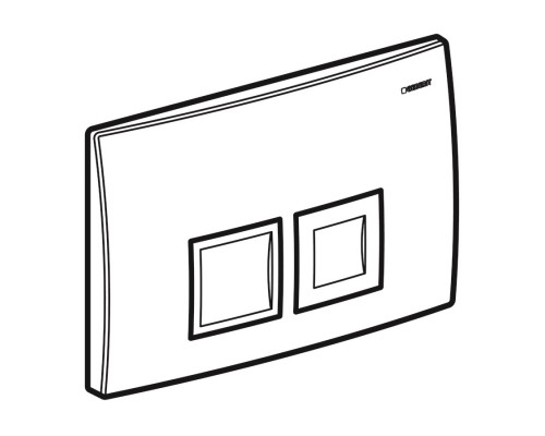GEBERIT (115.135.21.1) DELTA 50 Смывн клавиша, пластик, хром КВАДР. глянц.