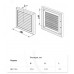 2913 Решетка Домовент ДВ 150х150с М