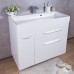 FANCY MARBLE (Bermuda 2 +2809101 )Шкафчик подвесной с раковиной "Ashley 900C", 895х454х795