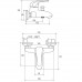 RAVAK X070011 RS 022.00 / 150 Смеситель для ванны