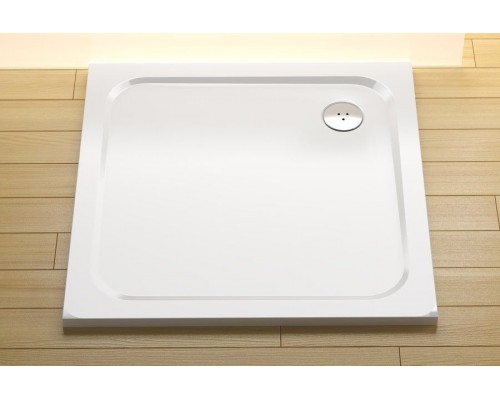 RAVAK XA04AA01010 Поддон PERSEUS PRO-100 CHROME Белый