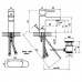 RAVAK X070053 CR 011.00 Смеситель для умывальника с открыванием стока