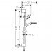 HANSGROHE Crometta 26533400 душевая стойка 0,65 м, белый/хром (стойка+лейка+шланг)