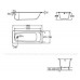 ROCA A236160000 Ванна стальная ROCA CONTESSA 140x70 б/н (Испания)