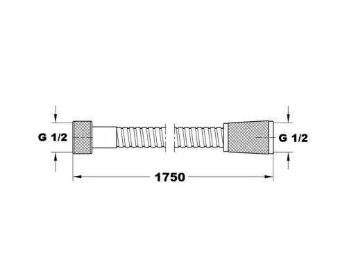 GROHE Vitalio Trend Шланг для душа 1,75м 28742000