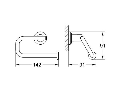 GROHE Atrio Держатель бумаги 40313000