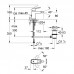 GROHE Eurocube 23138000 смеситель для биде с донным клапаном