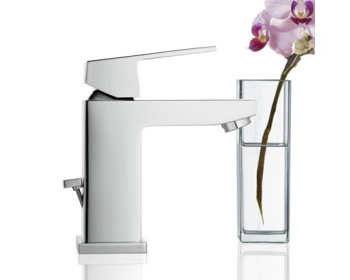 GROHE Eurocube 23127000 смеситель для умывальника с донным клапаном