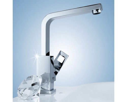 GROHE Eurocube 23135000 смеситель для умывальника с донным клапаном
