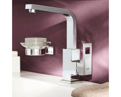 GROHE Eurocube 23135000 смеситель для умывальника с донным клапаном