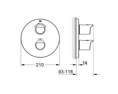 GROHE Grohtherm New 2000 Термостат для ванны 19355001