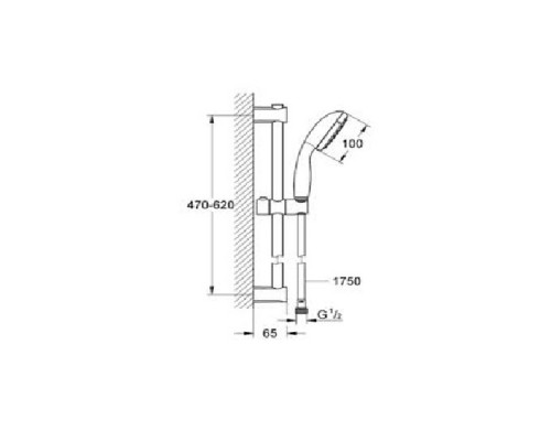 GROHE Vitalio Start Душевой набор, 0,60м 27942000