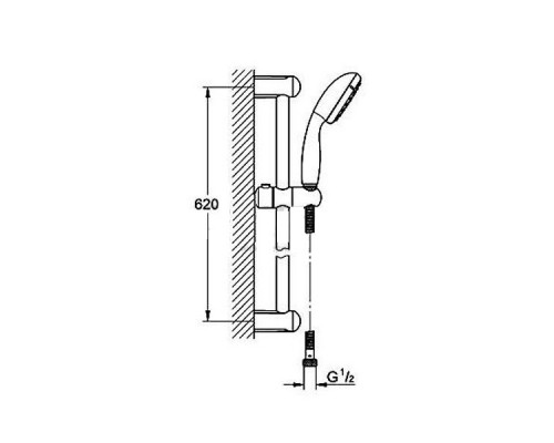 GROHE Vitalio Душевой набор, 620мм 27948000