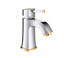 GROHE Grandera Смеситель для раковины однорычажный  DN 15 M-Size, цв. chrome / gold 23310IG0