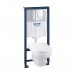 GROHE Solido Perfect Набор 4 в 1 - инстал. 38721001, под, унитазом 51,6х36,1 в компл.с сид 39191000