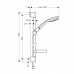 HANSGROHE Croma 100 27775000 душевая стойка (стойка+лейка+шланг)