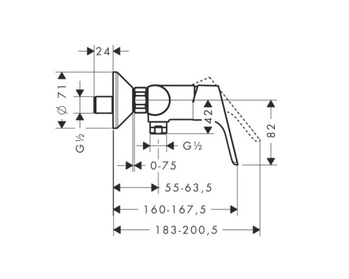 HANSGROHE Focus Е2 31960000 смеситель для душа