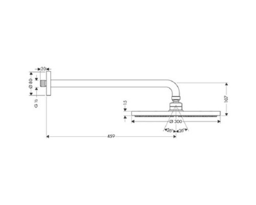 Hansgrohe 27492000 Raindance S 300 Air Верхний душ