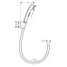 HANSGROHE 32128000 биде лейка + шланг 160 см+ кронштейн