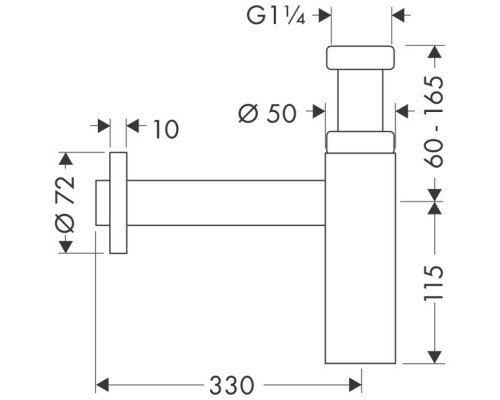 HANSGROHE Flowstar 52105000 сифон S