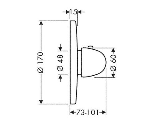 HANSGROHE Ecostat Термостат для душа