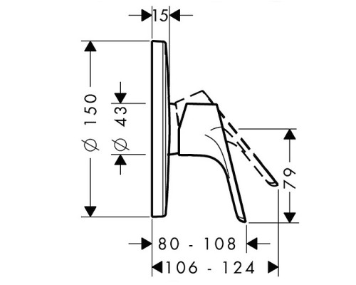 HANSGROHE Focus 31965000 смеситель для душа