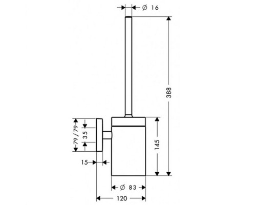 Hansgrohe 41505000 PuraVida Набор для WC