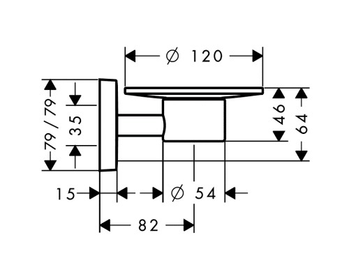 Hansgrohe 41502000 PuraVida Мыльница керамическая