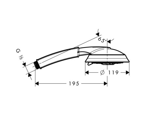 Hansgrohe 28548000 Raindance Classic 100 AIR Ручной душ