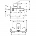 Hansgrohe 31480000 Metris Смеситель для ванны