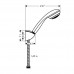 HANSGROHE Crometta 85 27577000 душевой набор (лейка+шланг+держатель)