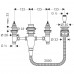Hansgrohe 13244180 Скрытая часть смесителя для ванны