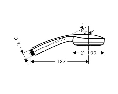 HANSGROHE Croma 100 28580000 душевая лейка