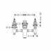 Hansgrohe 13233180 Скрытая часть смесителя для ванны