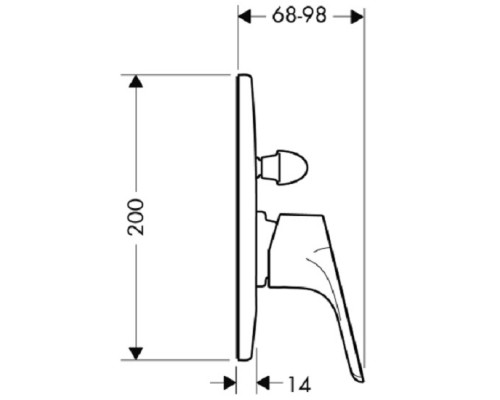 Hansgrohe 31947000 Focus Смеситель для ванны