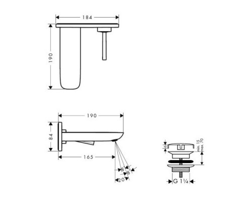 Hansgrohe 15084000 PuraVida Смеситель для раковины