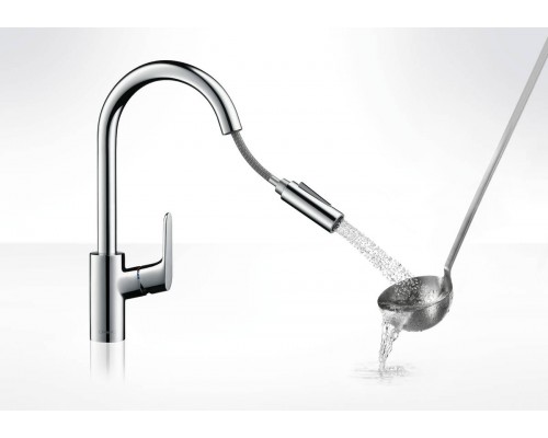 HANSGROHE Focus 31815000 смеситель для кухни с выдвижным изливом