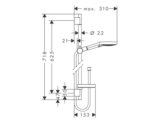 Hansgrohe 26630000 Raindance Select S 120 Душевой набор