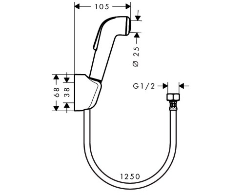 Hansgrohe 32127000 Гигиенический душ