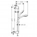 HANSGROHE Croma Select S 26562400 душевая стойка 0,65м (стойка+лейка+шланг)