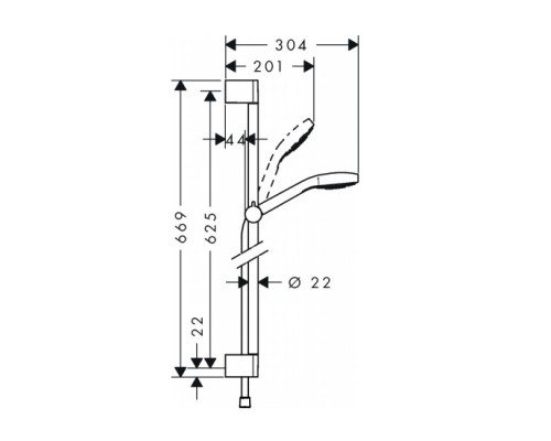 Hansgrohe 26580400 Croma Select E Mul Uni душ/н 0,65