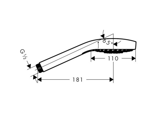 Hansgrohe 26800400 Croma Select S Multi ручной душ