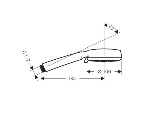 Hansgrohe 26824400 Crometta 100 Vario руч душ,белый/хр