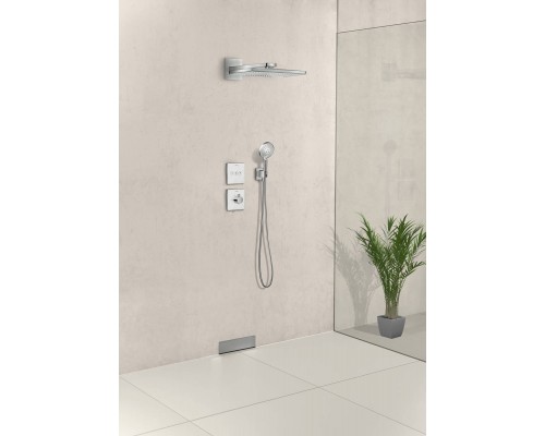 HANSGROHE Fixfit Porter Square 26486000 шланговое подсоединение с держателем для лейки