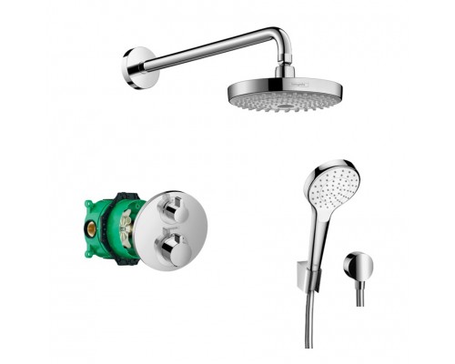 HANSGROHE Croma Select S 27295000 душевая система скрытого монтажа с термостатом