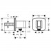 HANSGROHE Fixfit Porter E 26485000 шланговое подсоединение с держателем для лейки