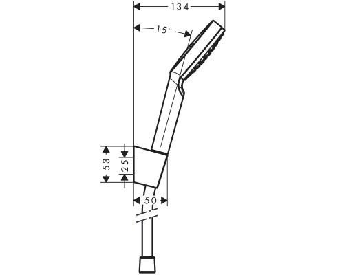 Hansgrohe 26567400 Душевой набор Crometta 1jet, 1,60 м